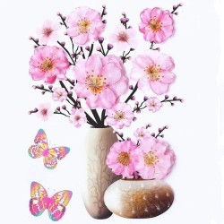 🌸3D Vase Sticker