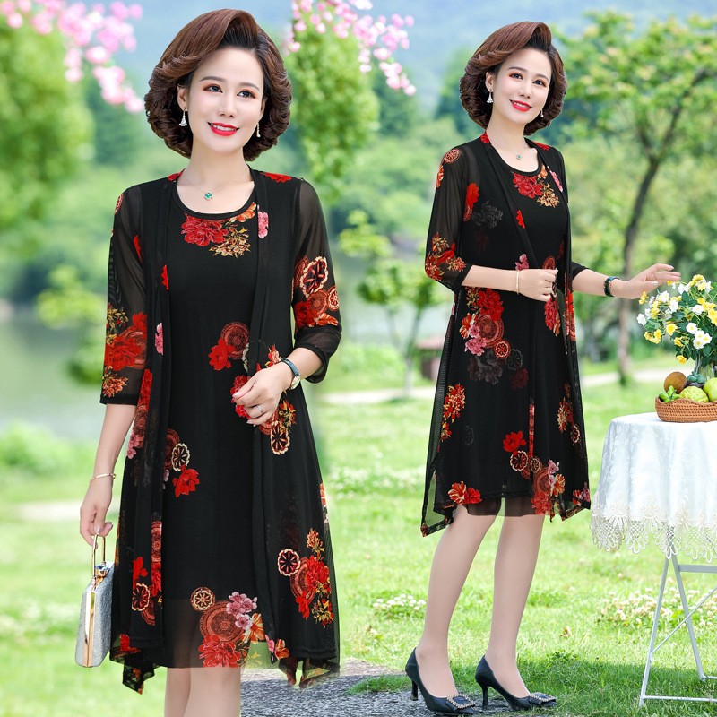 Women’s floral print Two Piece Dress