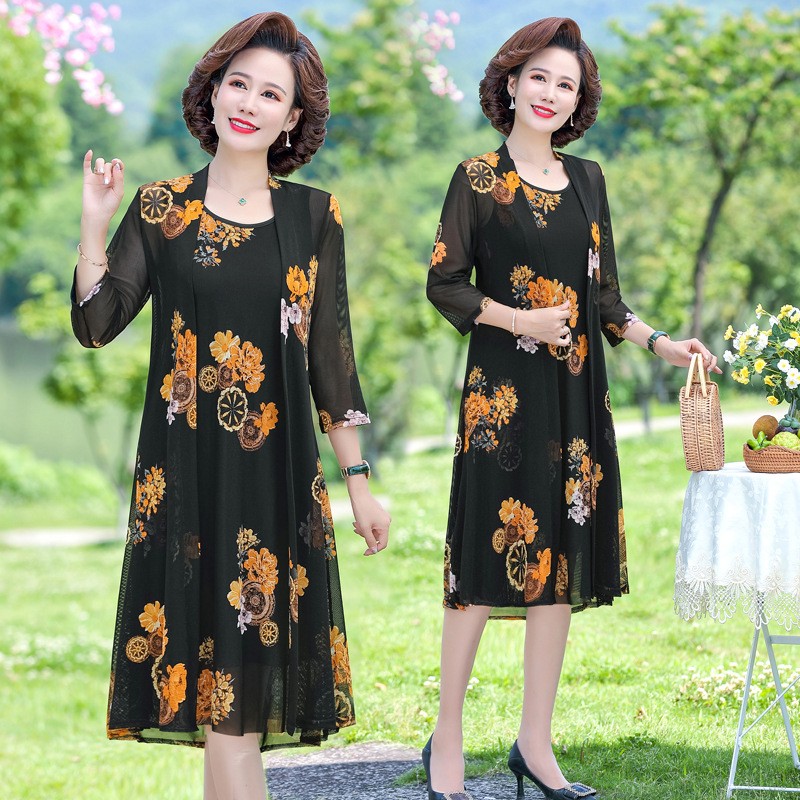 Women’s floral print Two Piece Dress