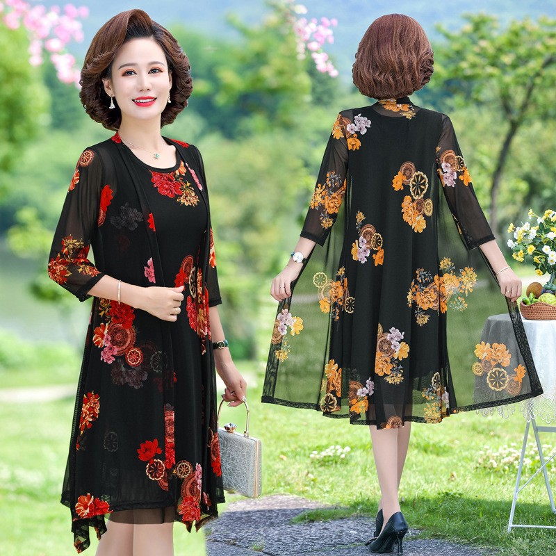 Women’s floral print Two Piece Dress