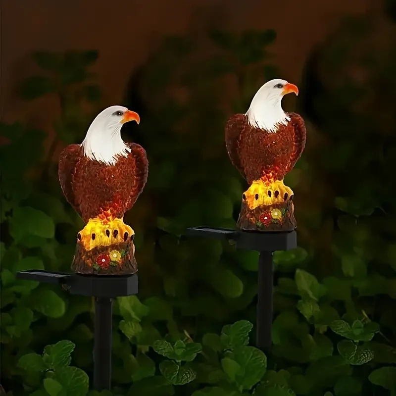 Solar-Powered Eagle LED Garden Lights - Outdoor Landscape Decor for Lawn & Festival Decoration