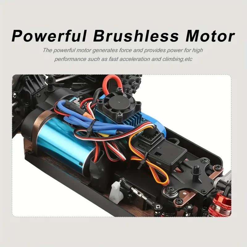 WLtoys XKS 144010 Remote Control Car - High-Speed 75km/h 1/14 2.4GHz Off-Road Racing Car 4WD RTR with Metal Chassis