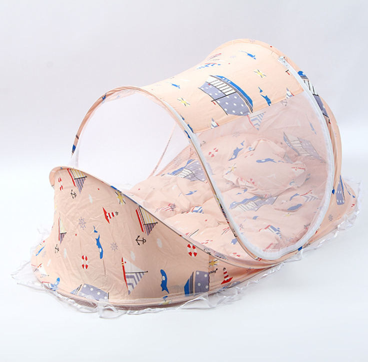 CozyNest 2-in-1 Portable Baby Bed & Pillow Net Set