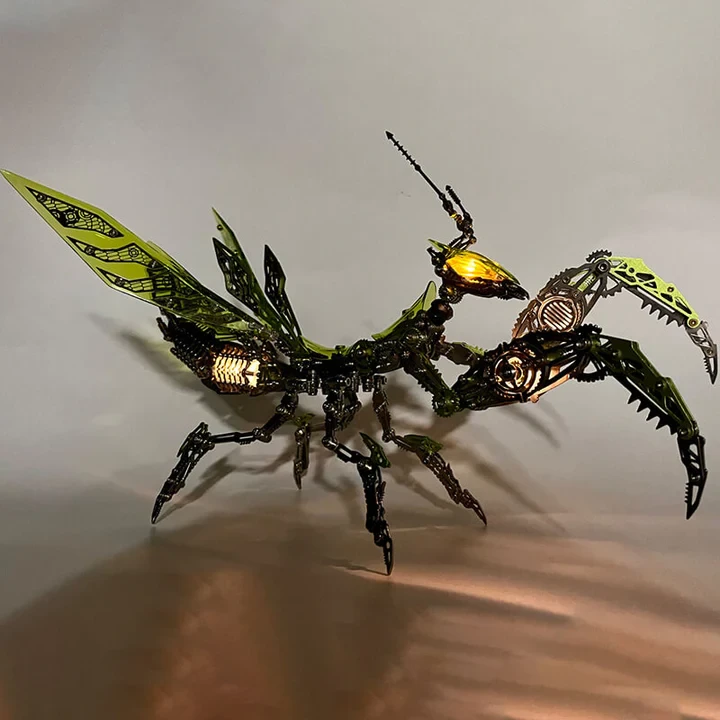 3D Metal Mechanical Mantis 1200PCS Puzzle Model Kit Insect Series