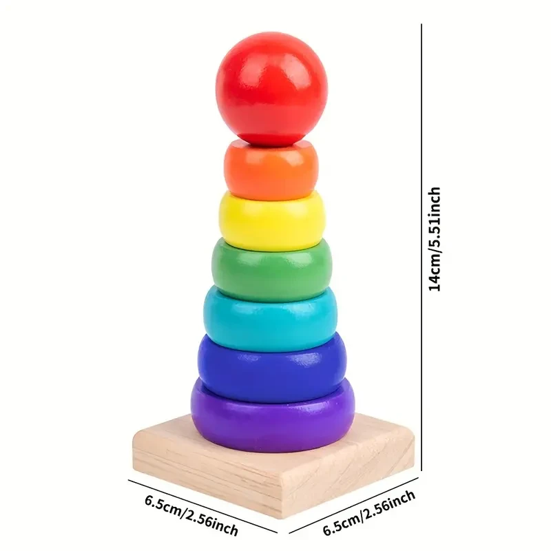 5pcs/set Wooden Toys With Xylophone, Clock Beads, Early Education Toys For Babies