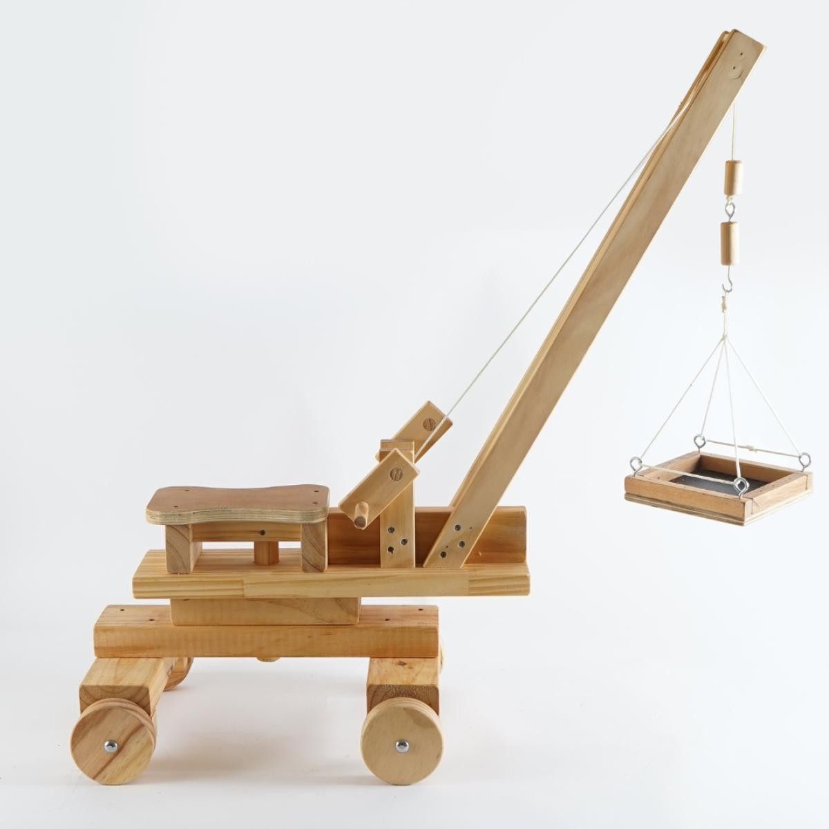 Ride-On Crane Wooden๐๏ธ๐ฟ๐ณ๐ฟ