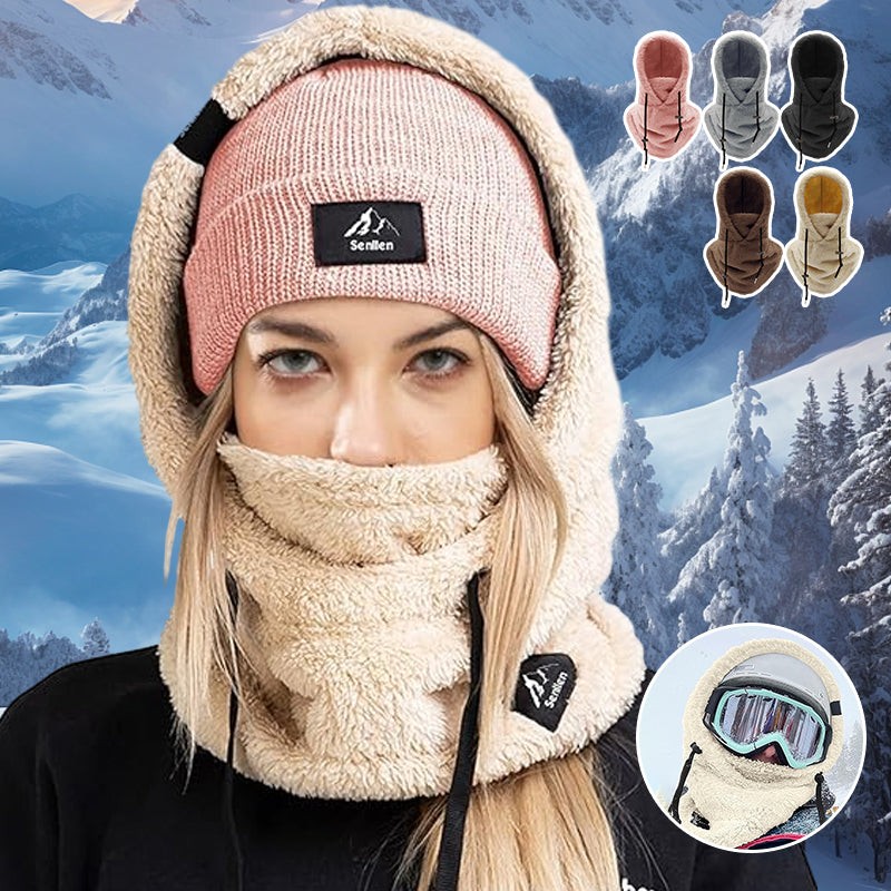 Winter Outdoor Sherp Hooded Sports Windproof Mask