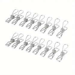 60-Pack Heavy Duty Stainless Steel Wire Clothespins