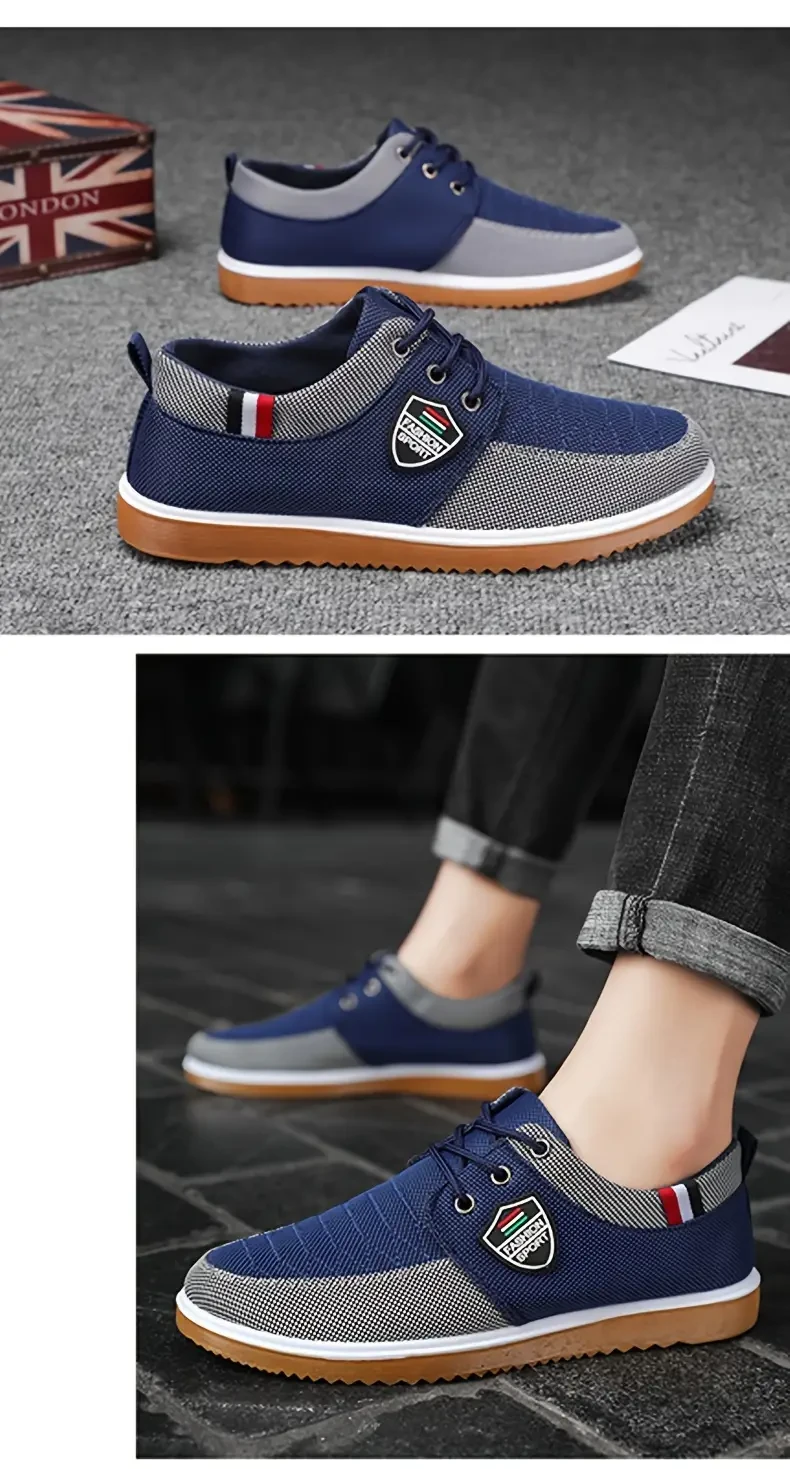 Casual Comfort Canvas Sneakers for Men