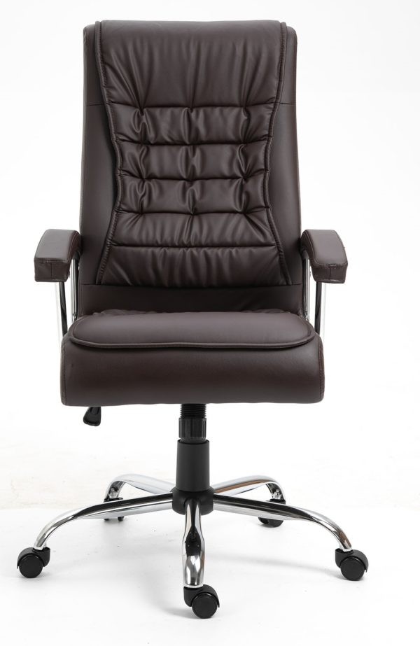 Executive Office Chair  Ergonomic and Stylish Leather Desk Chair with Adjustable Features