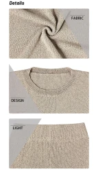 2pcs Women's Knitting Suit Summer Top And Shorts