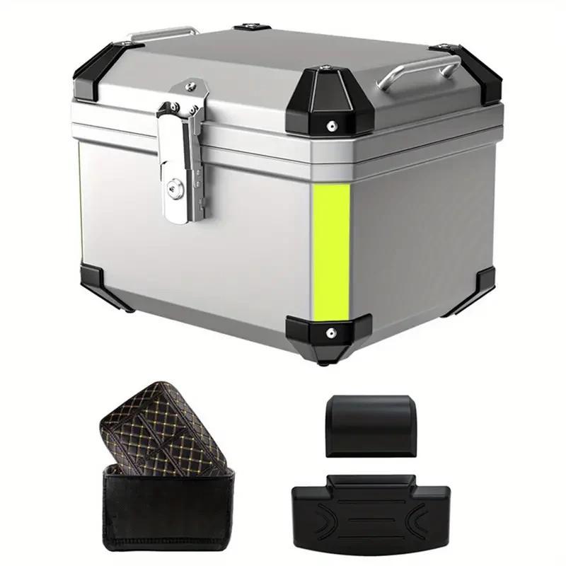 LIXADA 45L Motorcycle Rear Trunk Waterproof Helmet & Luggage Storage Box