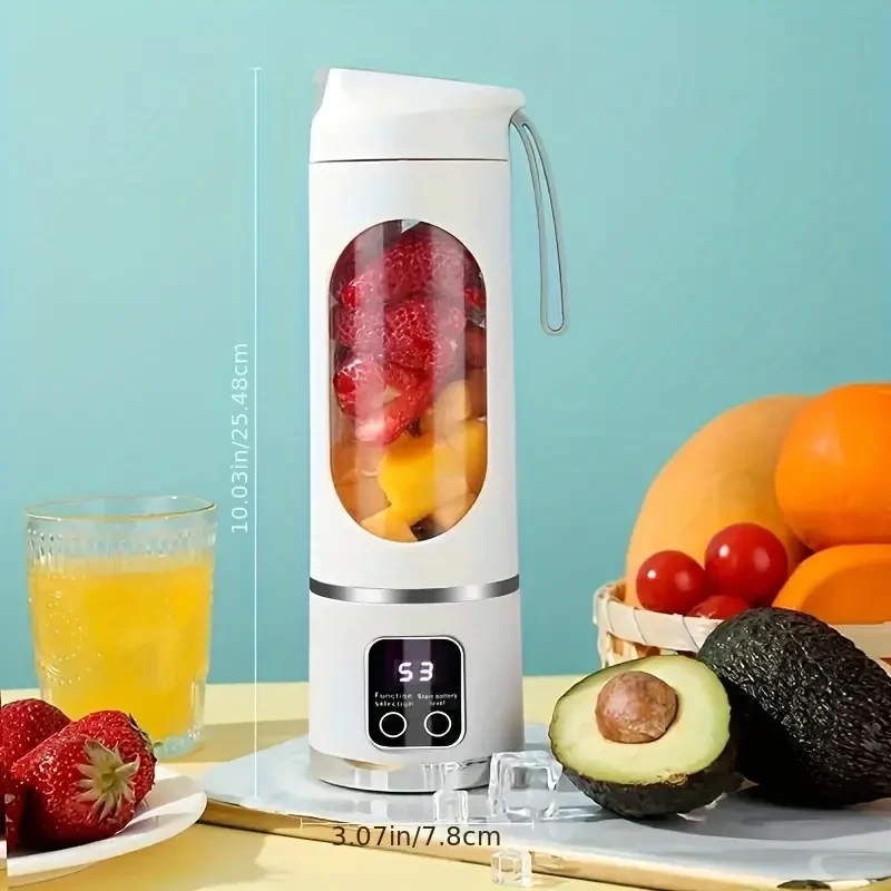 Portable USB-Rechargeable Blender & Juicer - Easy Clean, Perfect for Fruit & Vegetable Drinks, Milkshakes - 10.14oz to 16.91oz Capacity
