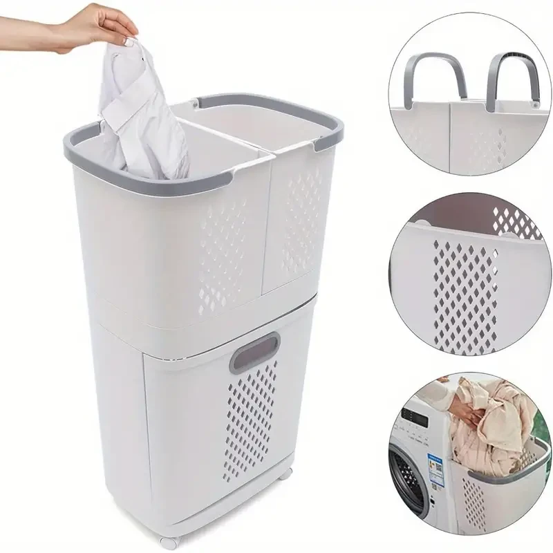 Wheeled Laundry Hamper Spacious & Breathable Organizer