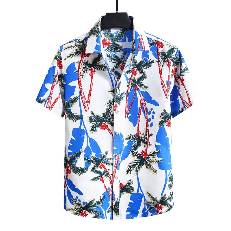 Men's Summer Shirt With Colorful Prints