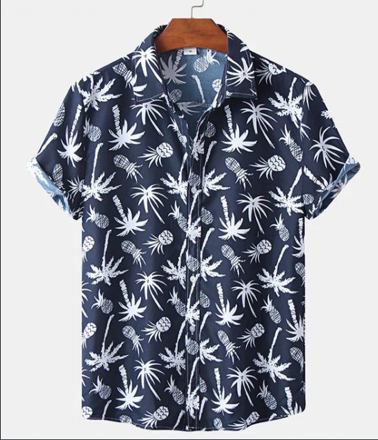 Men's Summer Shirt With Colorful Prints