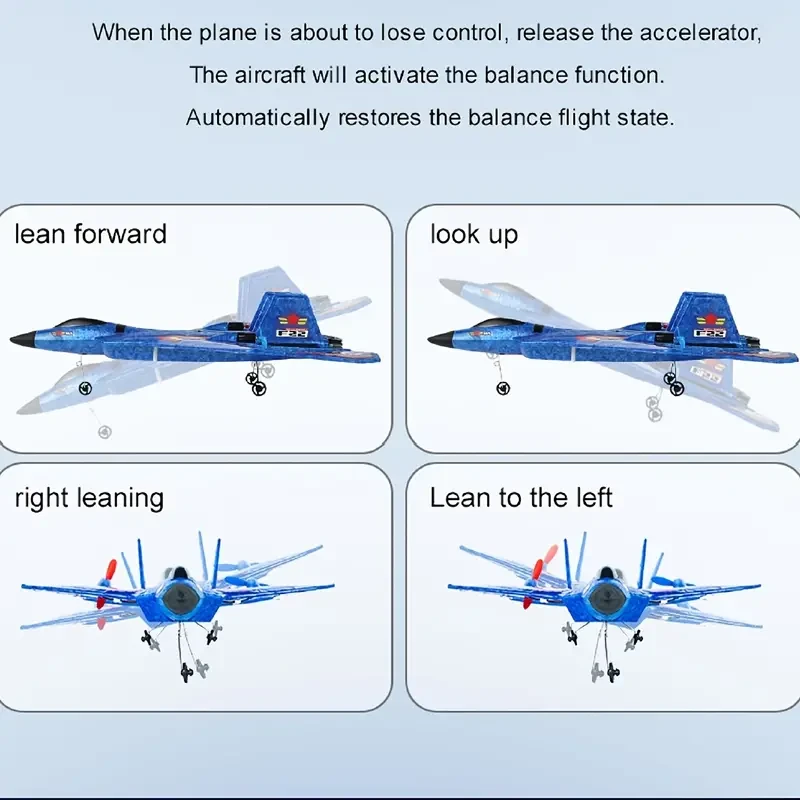 Versatile F22 Raptor Remote-Control Aircraft - All-Terrain Flight, Perfect for Holidays & Special Occasions