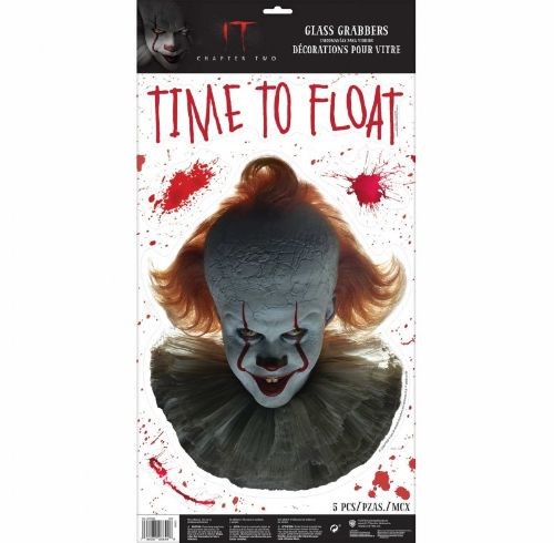 Decal - IT Pennywise Face Glass Grabber