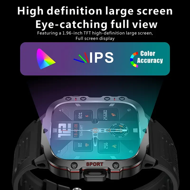 Smart Watch For Men, 4.98cm Full Touch Screen