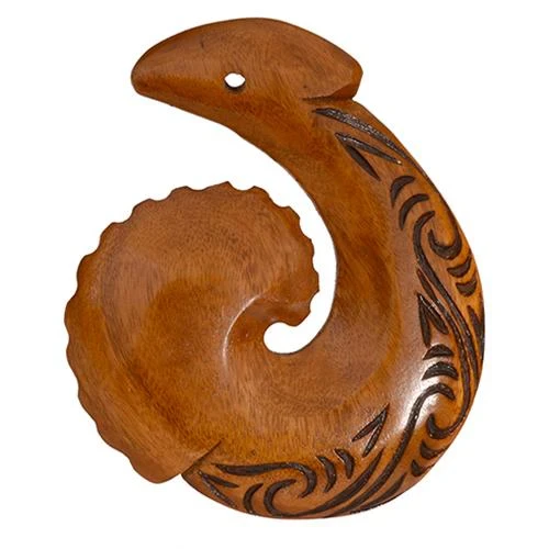 Wooden Fish Hook Wall Hanging