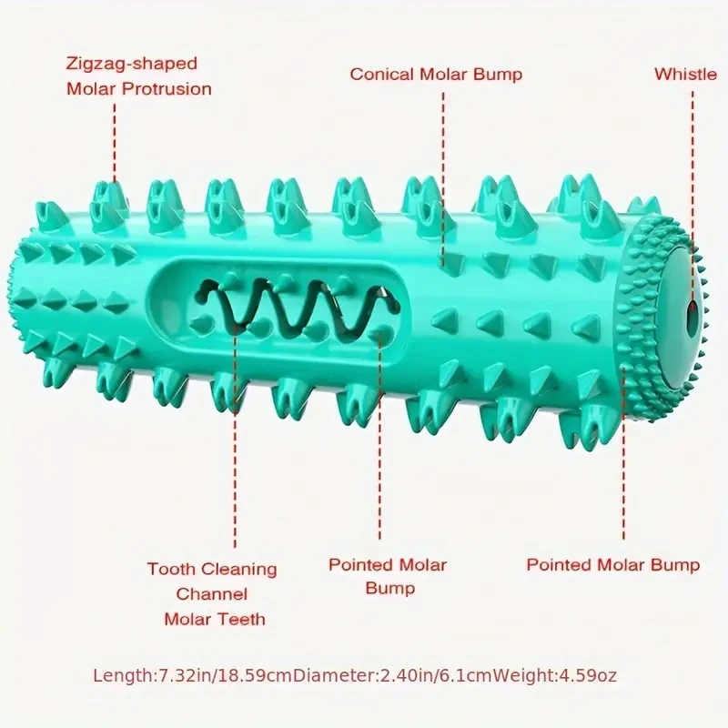 Durable Dog Toothbrush - Pet Molar Stick & Chew Toy for Dental Health