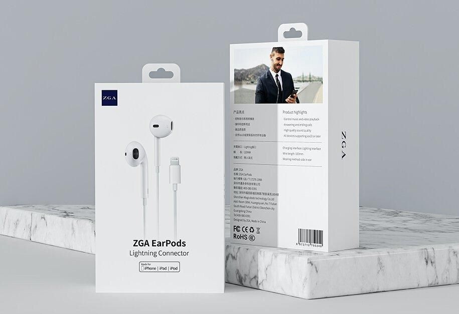 ZGA Earphone Lightning Connector FOR Apple iPhone and iPad