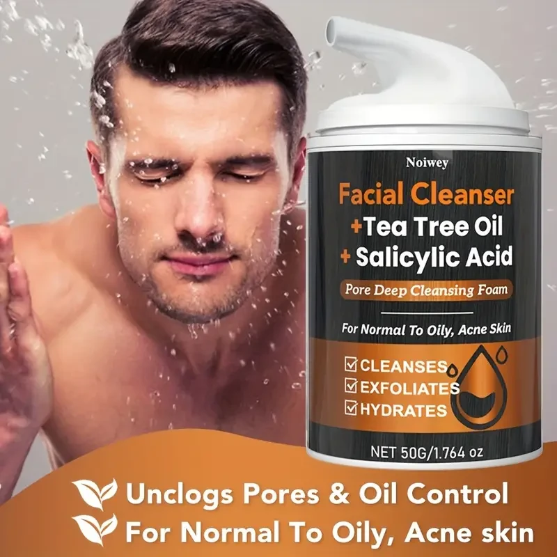 50g Salicylic Acid Facial Cleanser Tea Tree Oil & Turmeric