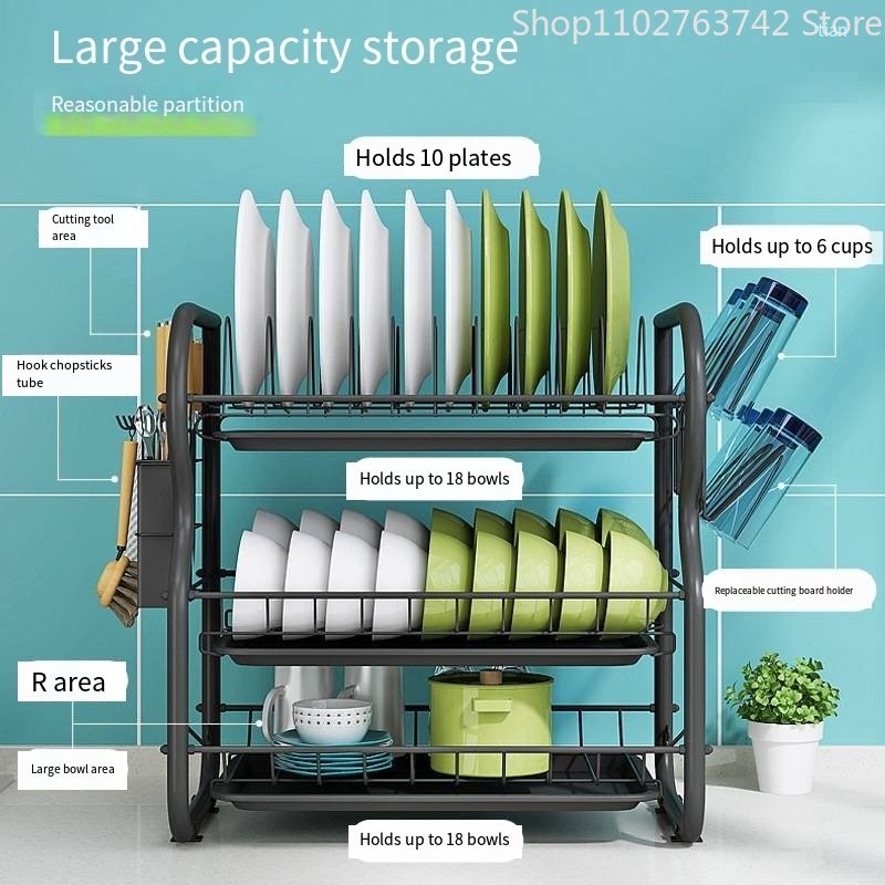 Modern Dish Drainer AU 2024
