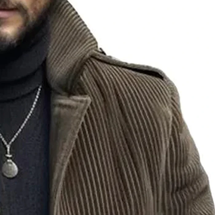 Men's Vintage Stand Collar Corduroy Single Breasted Blazer