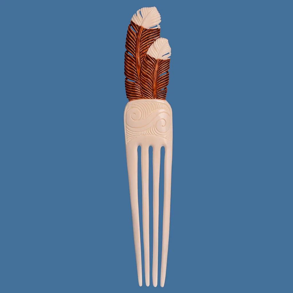 Brown Huia Feather Heru Extra Large