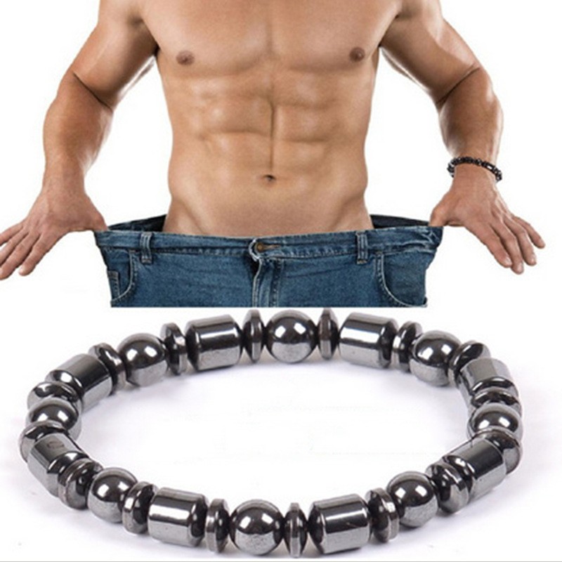 Weight Loss Black Stone Magnetic Therapy Bracelet - Stylish Magnetic Slimming Accessory