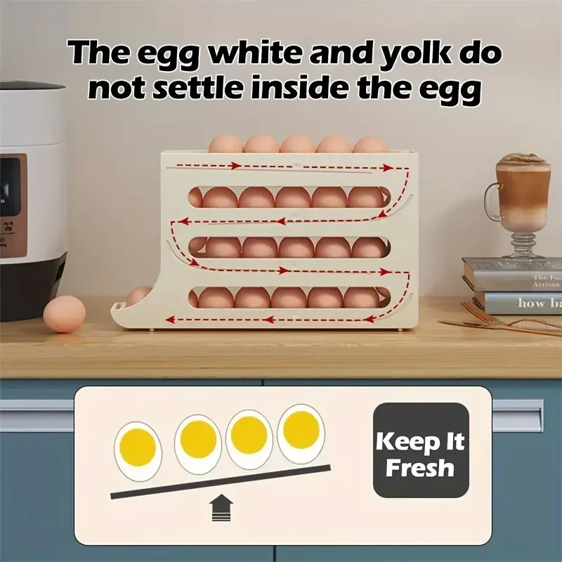 Smart Refrigerator Egg Organizer