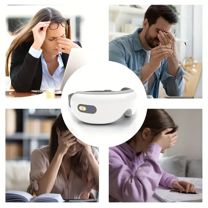 JustEvo Music Eye Massager with Heat & Airbag Vibration