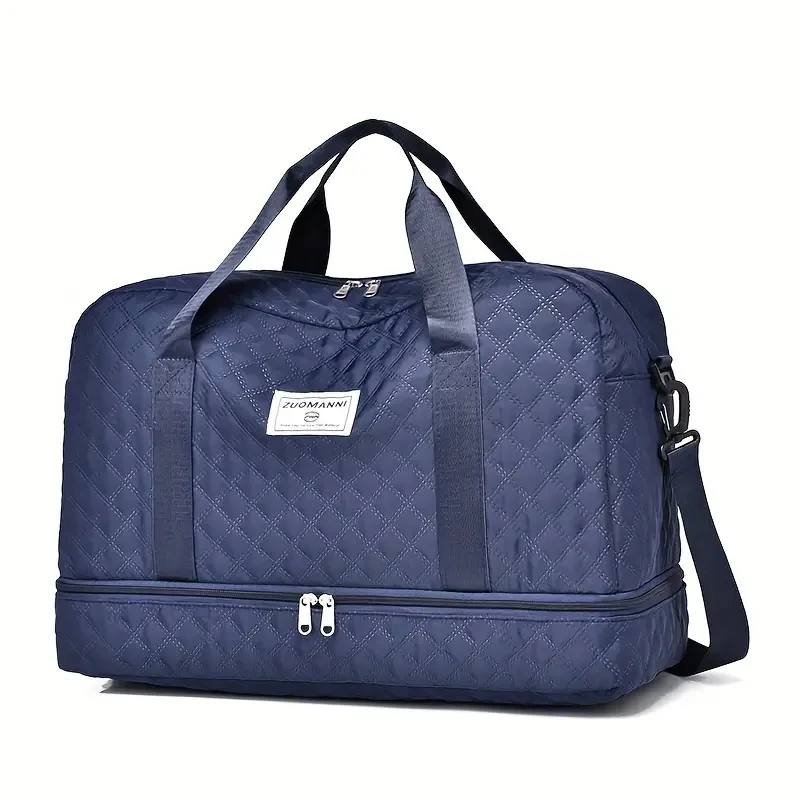 Ultra-Lightweight Large Capacity Argyle Travel Duffle Bag
