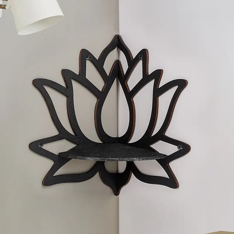 1pc Chic Lotus-Shaped Floating Shelf