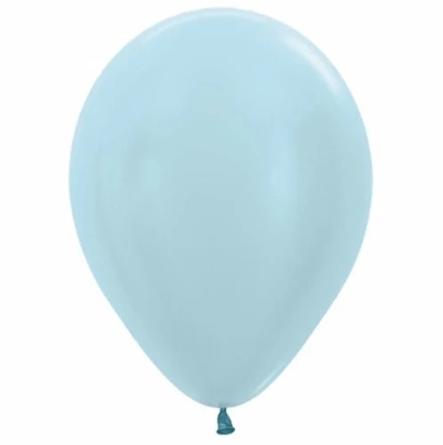 12cm Pearl Satin Blue Latex Balloons  - Pack of 50