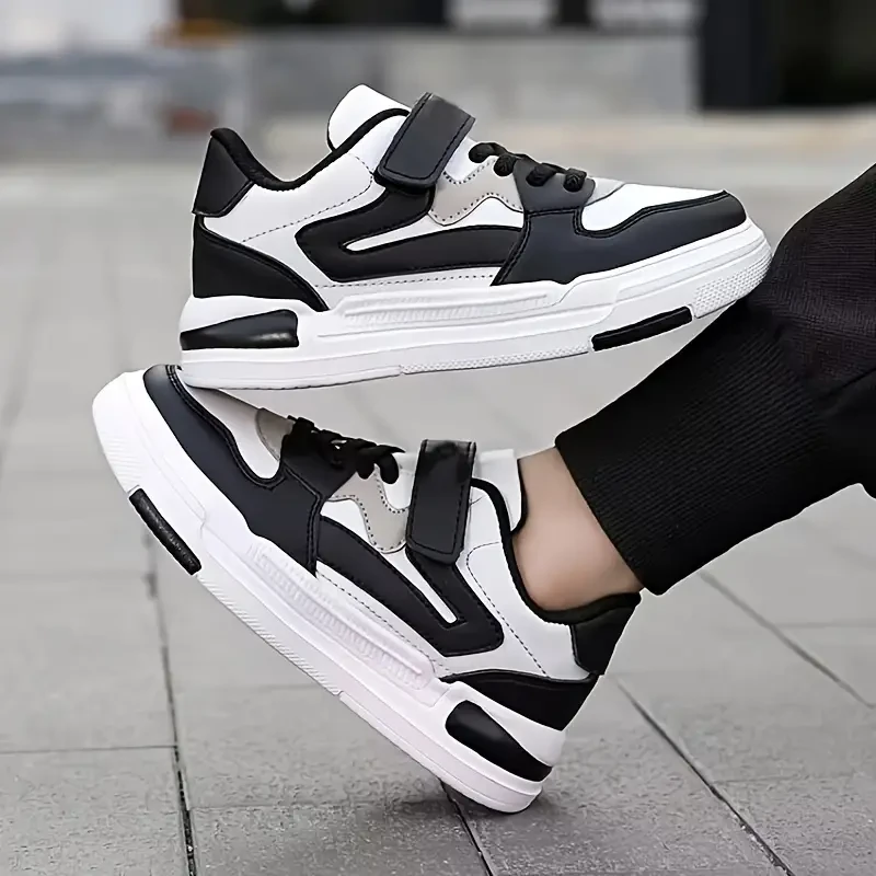 Boy's Trendy Colour Block Skate Shoes