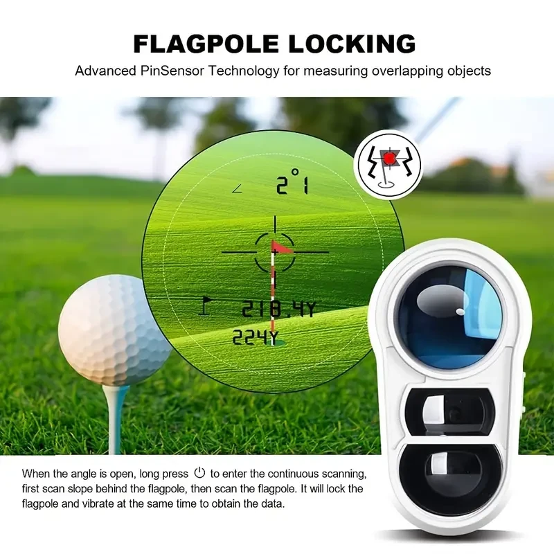 REVASRI Golf Rangefinder 1000YDS Laser with Slope, Pin Lock Vibration, & External Slope Switch