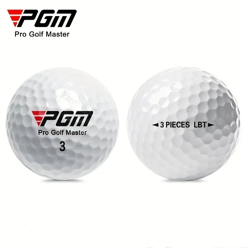 5pcs White Three-Layer Golf Balls 44g, Hardness 80, Game-Ready Golf Accessories