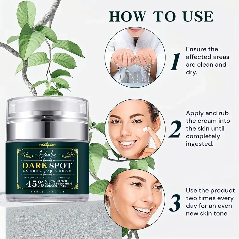 50ml Dark Spot Corrector Cream For Face And Body, Moisturizing And Rejuvenating Skin Care For All Skin Types - 1.7 FL.OZ With Plant Squalane