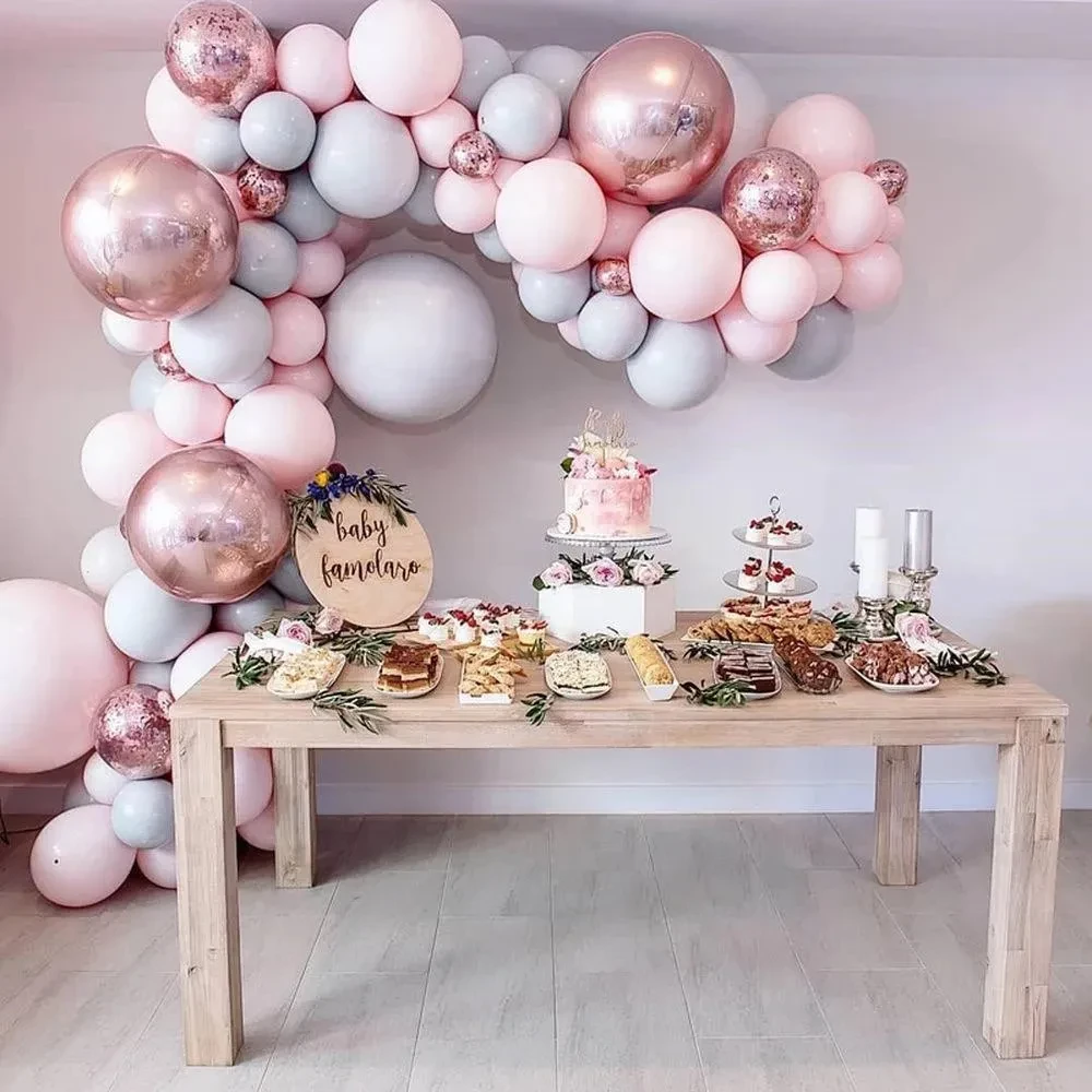 Rose Gold Confetti Ballon Wedding Birthday Baloon Birthday Party