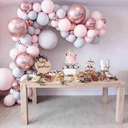 Rose Gold Confetti Ballon Wedding Birthday Baloon Birthday Party