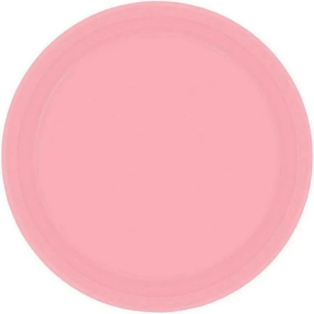Paper Plates 23cm Round 20CT - New Pink  - Pack of 20
