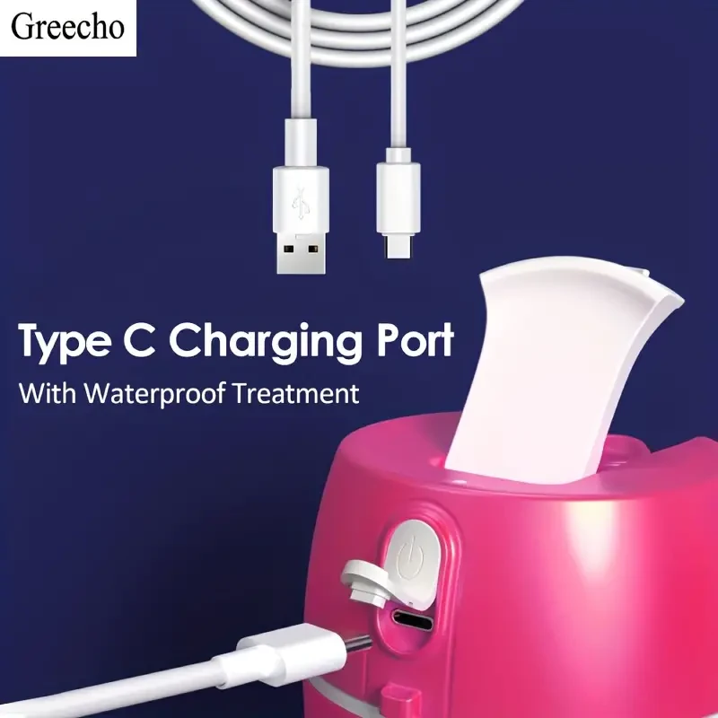 Portable Juice Blender - USB Rechargeable, 12 oz Personal Blender for Shakes and Smoothies