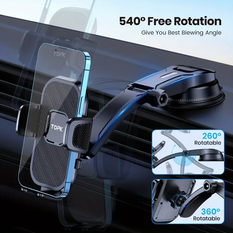 TOPK D38-C Adjustable Car Phone Holder Mount