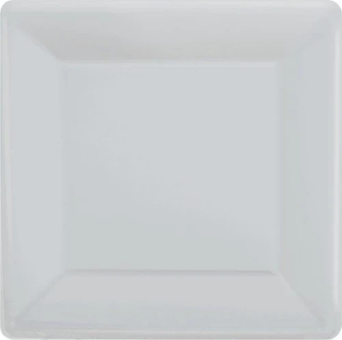 Paper Plates 23cm Square 20CT  - Silver  - Pack of 20