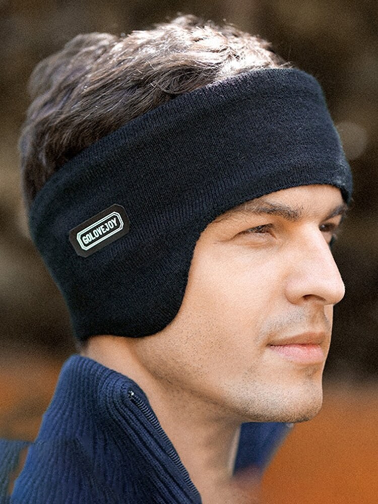 Winter Mens Padded Ear Warmers Thickened, Windproof, Cold-Resistant Ear Muffs