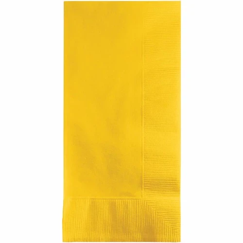 School Bus Yellow Dinner Napkins - Pack of 50