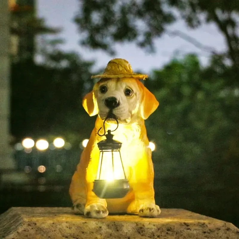 Labrador Dog Solar Garden Light - Outdoor Decorative Landscape Ornament