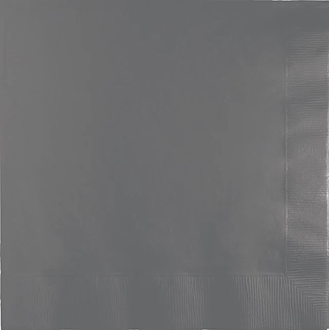 Glamour Gray Lunch Napkins  (Pack of 50)